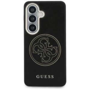 Markowy Hard Case Guess Perforated Logo MagSafe Samsung Galaxy S26 Czarny - 198387