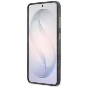 Markowy Hard Case Guess 4G Rhinestone Round Logo MagSafe Samsung Galaxy S26 Czarny - 198401