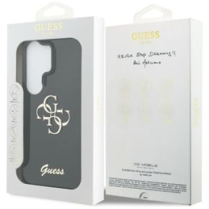 Markowy Hard Case Guess IML Big Metal 4G Script Samsung Galaxy S26 Ultra Czarny - 198406