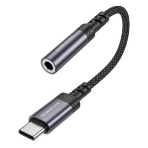 Adapter Typ C na Jack 3,5mm Borofone BV24 Graceful Szary - 198417