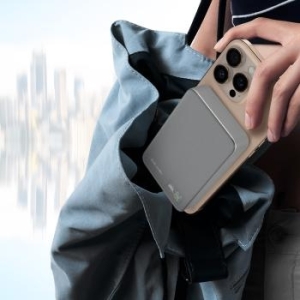 Power Bank 10000mAh Typ C Blavec BJ-04 Slim 13,5mm 22,5W magnetyczny indukcyjny Szary - 198695