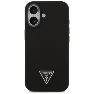 Markowy Hard Case Guess Silicone W  Triangle Logo Apple iPhone 17 Czarny - 198559