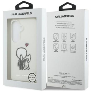 Markowy Hard Case Karl Lagerfeld IML Karl&Choupette MagSafe Samsung Galaxy S26 Przezroczysty - 198603