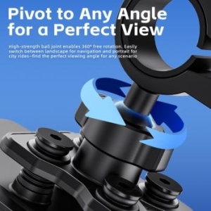 Uchwyt Rowerowy do kierownicy z aktywną amortyzacją Blavec Velo BV-04 Czarny - 198920