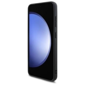 Markowy Hard Case Guess HC PU 4G Metal Logo Samsung Galaxy S24 FE Szary - 199323