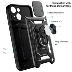 Slide Camera Armor Case Motorola Moto G55 5G Czarny - 199733