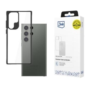 Markowy Armor Case 3mk Satin Armor Case Plus Samsung Galaxy S24 Ultra Przezroczysty/Czarny - 200049