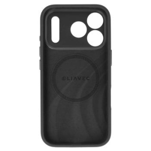 Markowy Armor Case Liavec Silk Shield Case with Metal Camera Frame Apple iPhone 17 Pro Max Czarny - 201077