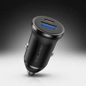 Ładowarka samochodowa USB + Typ C Blavec BS-01B-C Road QC 3.0 18W PD 20W z kablem Typ C na Typ C Czarny - 200997