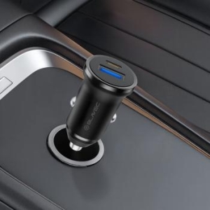 Ładowarka samochodowa USB + Typ C Blavec BS-01B-C Road QC 3.0 18W PD 20W z kablem Typ C na Typ C Czarny - 200998