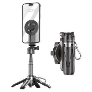 Selfie Stick Magsafe tripod + pilot + mocowanie 0,41m Aluminium Blavec Coco Mini P-05 Czarny - 200988
