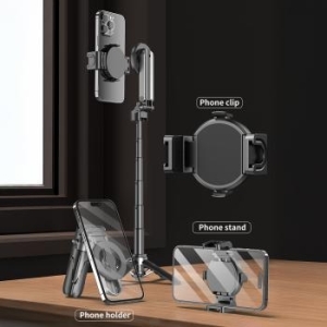 Selfie Stick Magsafe tripod + pilot + mocowanie 0,41m Aluminium Blavec Coco Mini P-05 Czarny - 200990