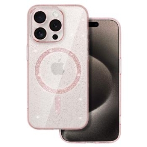 Glitter Magsafe Case Apple iPhone 11 Różowy Clear - 200920