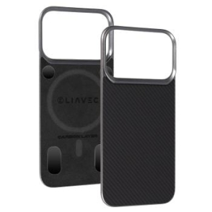 Markowy Armor Case Liavec Carbon Layer Magsafe Aramid Fiber Cover Apple iPhone 17 Pro Czarny - 200833