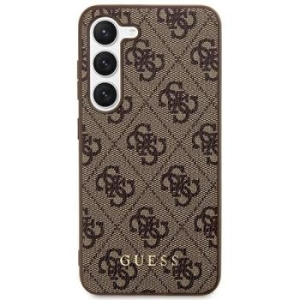 Markowy Hard Case Guess Classic Logo Samsung Galaxy S24 Plus Brązowy - 200842