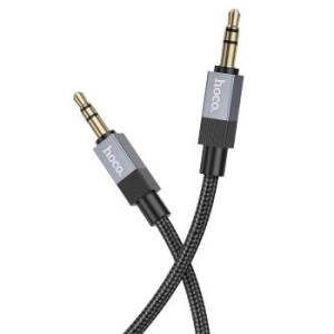 Kabel AUX Jack 3,5 mm (męski) do Jack 3,5 mm (męski) Hoco 1m UPA32 Czarny - 200852