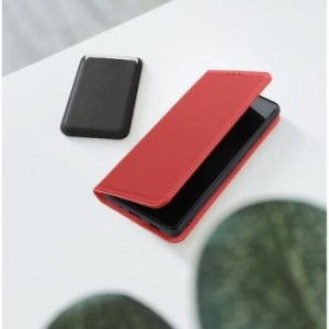 Etui z klapką na Xiaomi Redmi NOTE 15 5G Smart Pro Book skórzane bordowe - 201232
