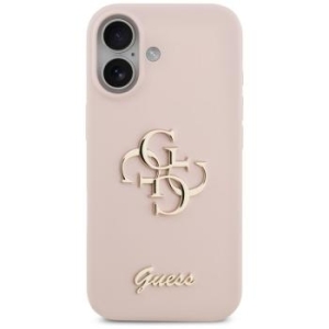Markowy Hard Case Guess Silicone W  Big 4G Script Apple iPhone 17 Różowy - 201234