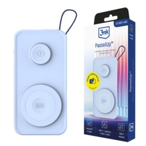Power Bank 10000mAh 3mk Pastel Up 22.5W USB 1A1C Niebieski - 201176