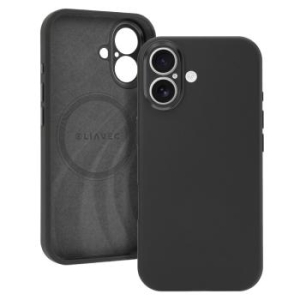 Markowy Armor Case Liavec Silk Shield Case with Metal Camera Frame Apple iPhone 17 Czarny - 201401