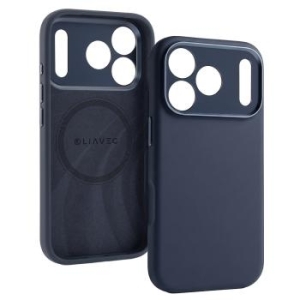 Markowy Armor Case Liavec Silk Shield Case with Metal Camera Frame Apple iPhone 17 Pro Max Granatowy - 201439