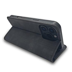 Suede Book Motorola Moto G34 5G Czarny - 201590