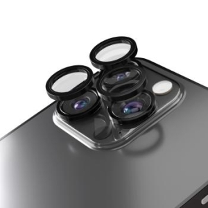 Szkło na aparat Etteri Apple iPhone 16 Pro / 16 Pro Max Czarny - 201604