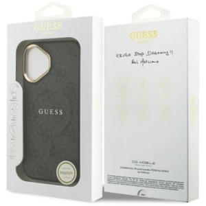 Markowy Hard Case Guess PU 4G W  Classic Apple iPhone 17 Czarny - 201567