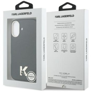Markowy Hard Case Karl Lagerfeld PU FW W  KHead Logo Apple iPhone 17 Czarny - 202071