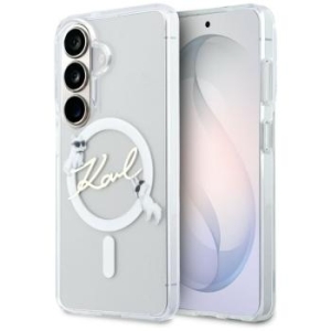 Markowy Hard Case Karl Lagerfeld Magnetic IML KC Script Samsung Galaxy S26 Przezroczysty - 201961