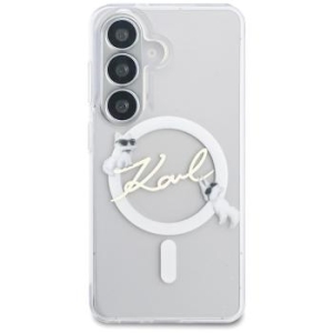 Markowy Hard Case Karl Lagerfeld Magnetic IML KC Script Samsung Galaxy S26 Przezroczysty - 201962