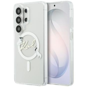 Markowy Hard Case Karl Lagerfeld Magnetic IML KC Script Samsung Galaxy S26 Ultra Przezroczysty - 201945