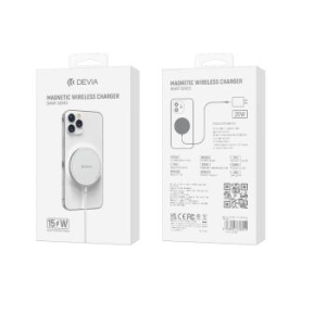Ładowarka Indukcyjna magnetyczna 15W Devia Smart Biały - 201940