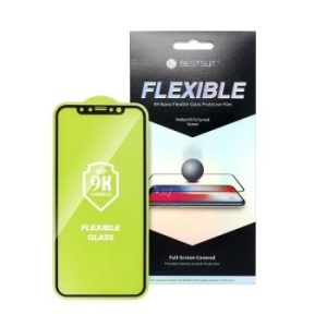 Szkło Hybrydowe 5D Flexible Full Glue Apple iPhone 14 Pro Czarny - 202080