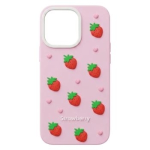 Strawberry Case Apple iPhone 13 / 14 / 15 Różowy - 203389