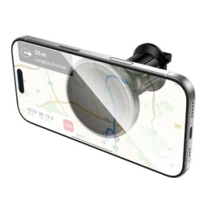 Uchwyt Samochodowy magnetyczny z ładowaniem indukcyjnym na kratkę Borofone BH224 Flash Czarny - 204148