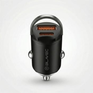 Ładowarka samochodowa USB + Typ C Blavec BS-02B Aero QC 3.0 18W PD 30W Czarny - 204439