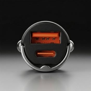 Ładowarka samochodowa USB + Typ C Blavec BS-02B Aero QC 3.0 18W PD 30W Czarny - 204440