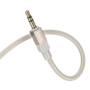Kabel AUX Jack 3,5 mm (męski) do Jack 3,5 mm (męski) Hoco 1m UPA32 Złoty - 204422