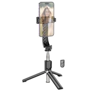 Uchwyt do Selfie Tripod z pilotem bezprzewodowym Hoco K20 Czarny - 204313