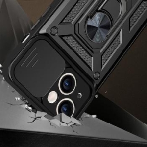 Slide Camera Armor Case Apple iPhone 17 Pro Czarny - 205378