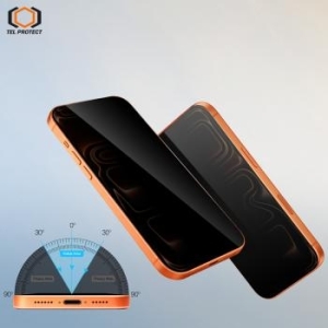 Szkło Hartowane 6D Full Glue Dust-Free Easy Fit Privacy Samsung Galaxy S26 Czarny (with fingerprint unlock) - 2 sztuki - 205509