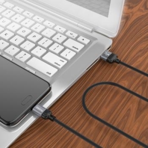 Kabel USB na Micro USB Borofone BX28 Dignity 2,4A 1m Szary - 205385