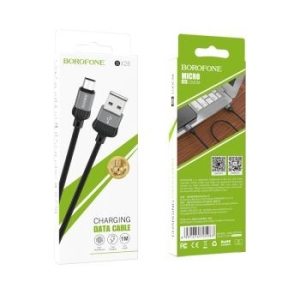 Kabel USB na Micro USB Borofone BX28 Dignity 2,4A 1m Szary - 205386