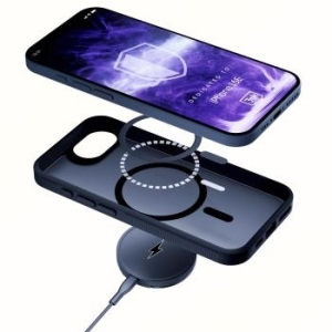 Markowy Silikon 3mk Smoke MagCase Apple iPhone 16E/ iPhone 17E Przezroczysty/Czarny - 205421