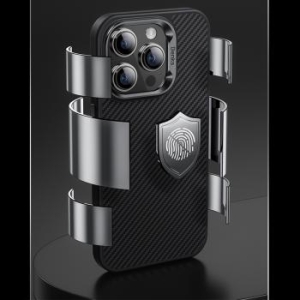 Markowy Armor Case Benks Magnetic Hybrid Armor Pro Kevlar Metal Frame 600D Apple iPhone 15 Plus Czarny - 205464