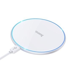 Ładowarka Indukcyjna Hoco 2A 15W z podświetleniem CW6 PRO Biały - 205563