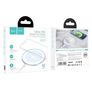 Ładowarka Indukcyjna Hoco 2A 15W z podświetleniem CW6 PRO Biały - 205566