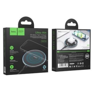 Ładowarka Indukcyjna Hoco 2A 15W z podświetleniem CW6 PRO Czarny - 205574