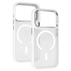 Markowy Armor Case Liavec Cloudy Case with Metal Camera Frame Apple iPhone 17 Pro Biały (Camera Control Button) - 205638